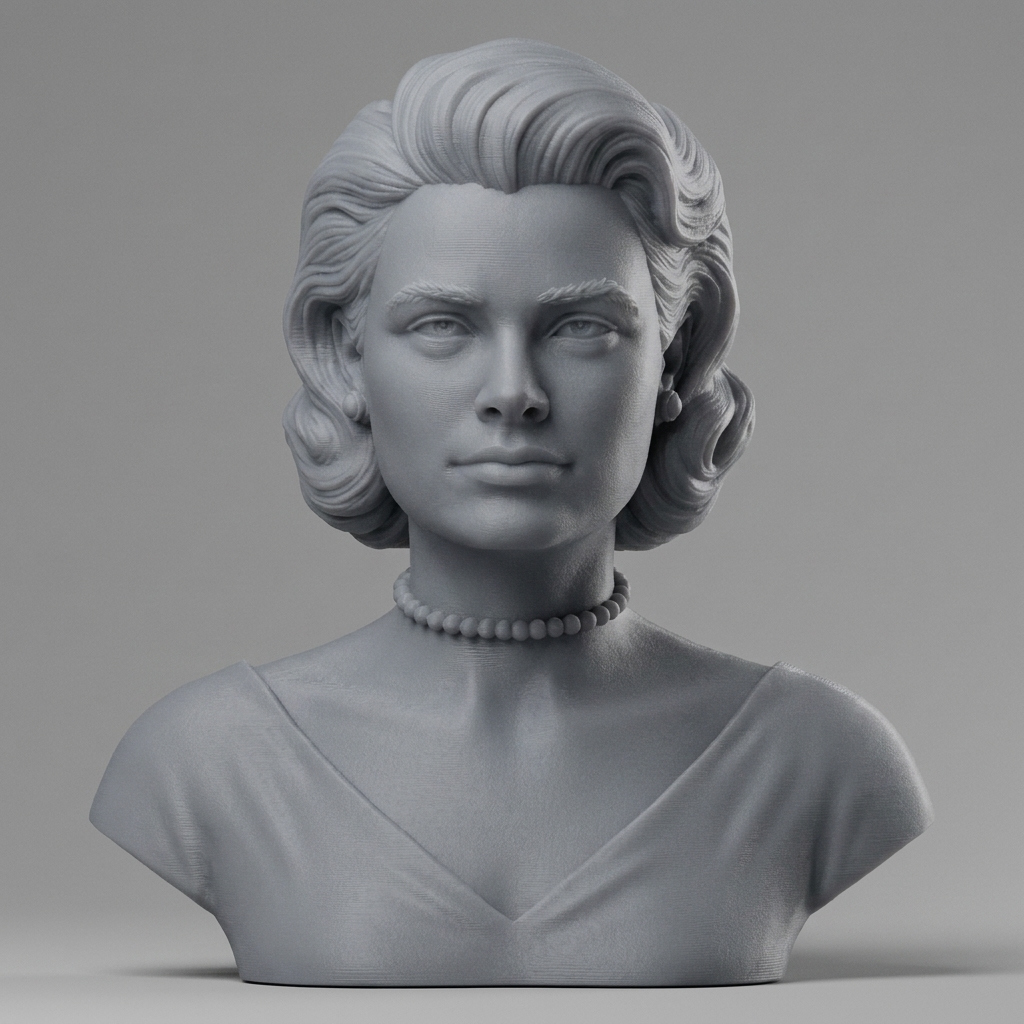 Grace Kelly Bust 3D Printable 3D Model