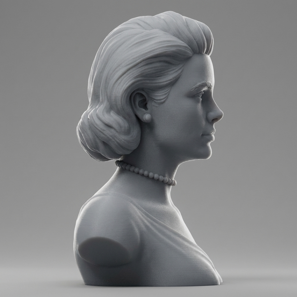 Grace Kelly Bust 3D Printable 3D Model