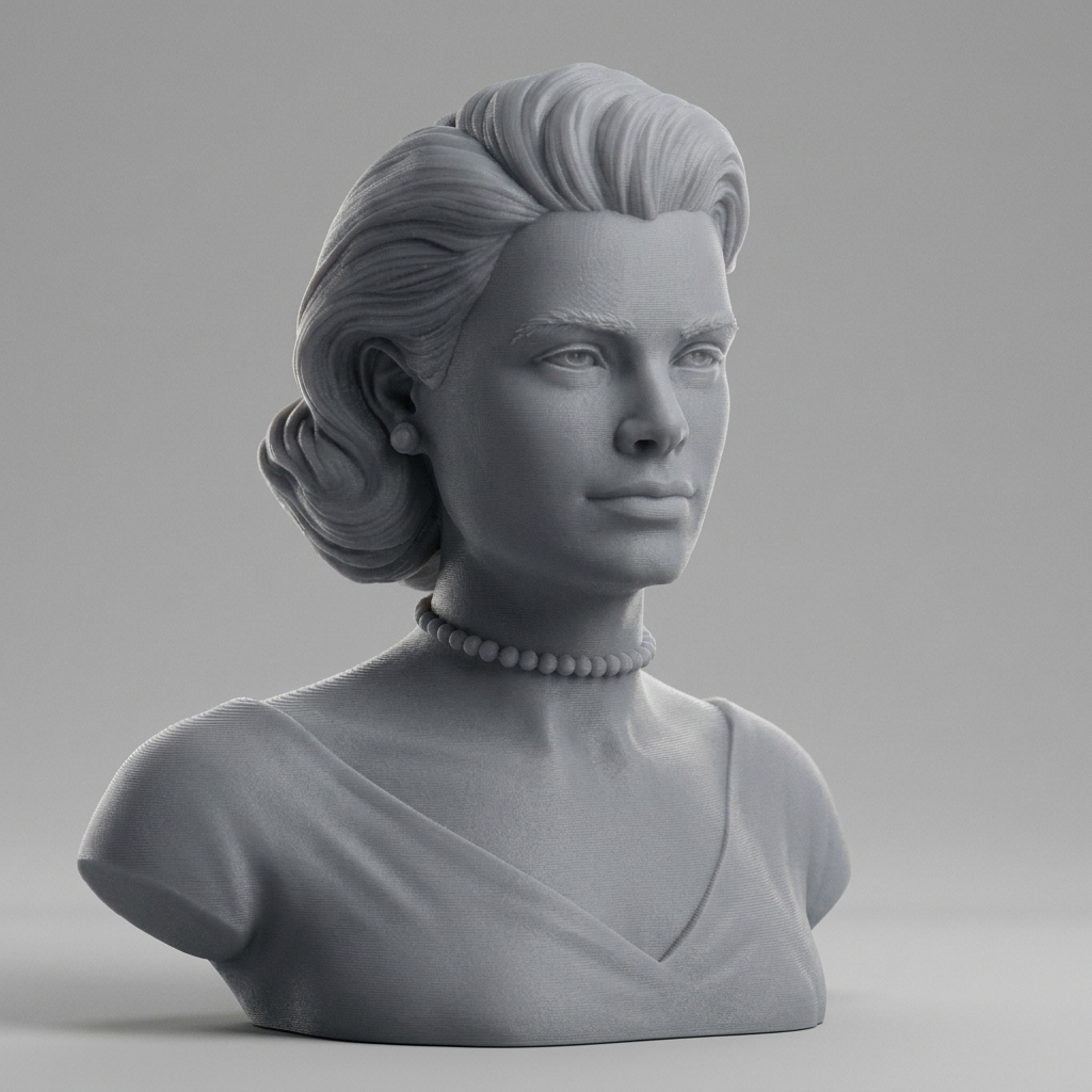 Grace Kelly Bust 3D Printable 3D Model