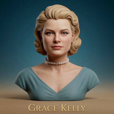 Grace Kelly Bust 3D Printable
