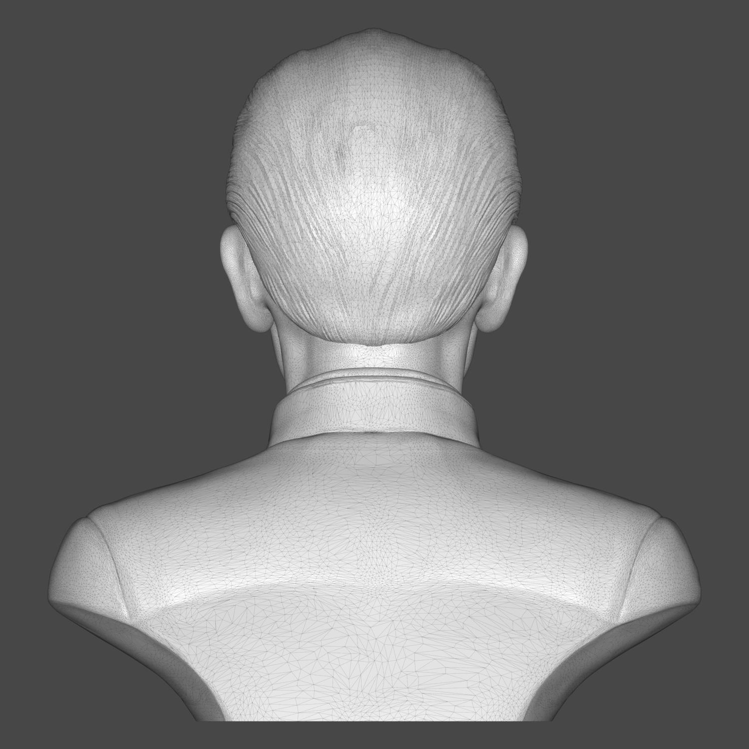 Grand Moff Tarkin Peter Cushing 3D Printable Bust 3D Model