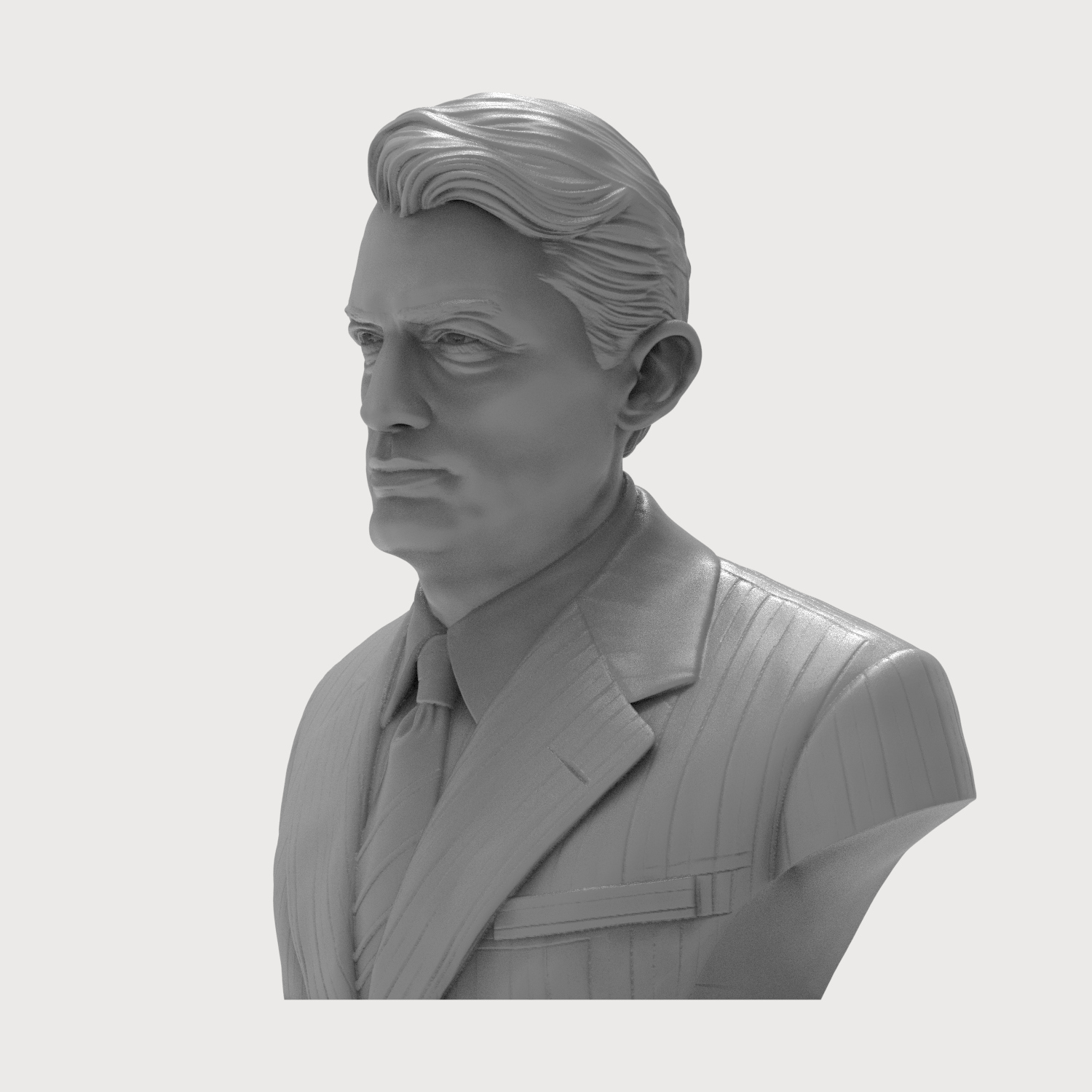 Gregory Peck 3D Printable Bust 3D Model