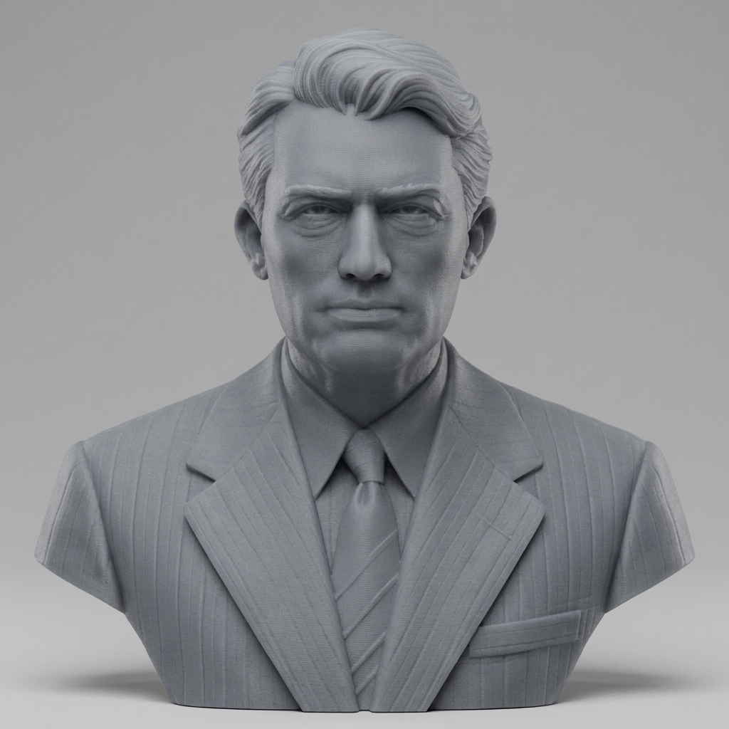 Gregory Peck 3D Printable Bust 3D Model