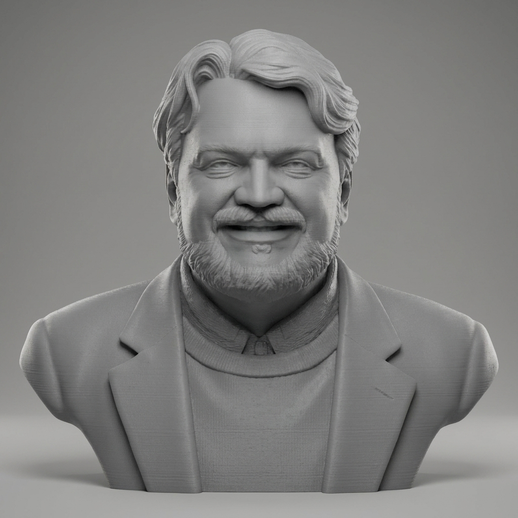 Guillermo del Toro Bust 3D Printable 3D Model