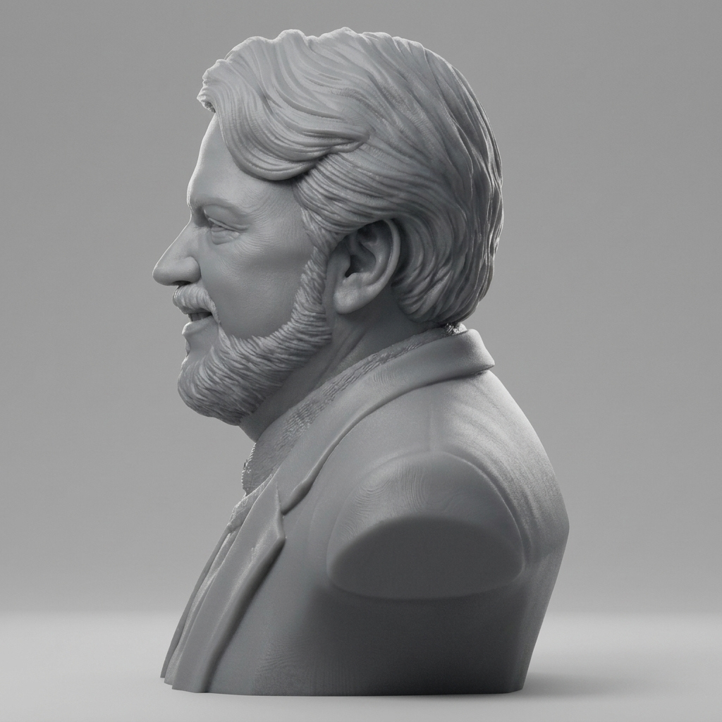 Guillermo del Toro Bust 3D Printable 3D Model