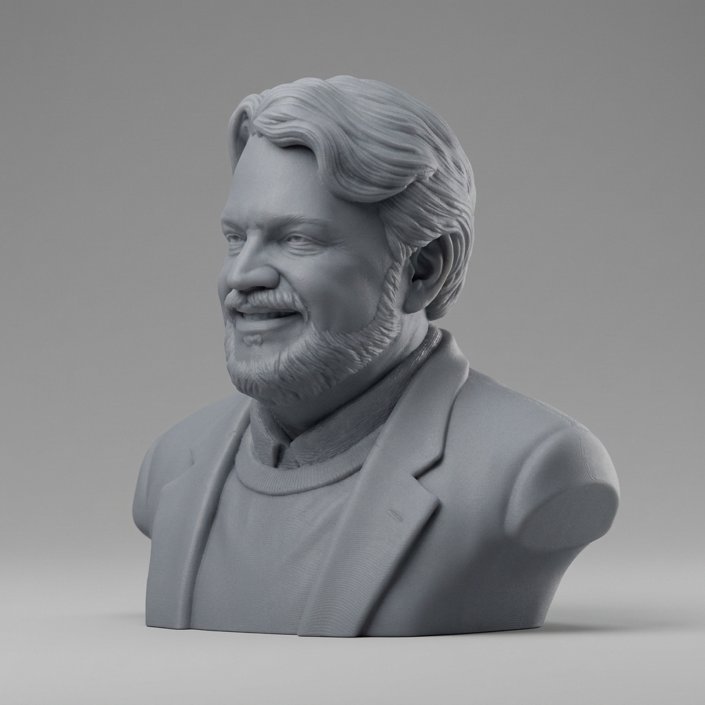 Guillermo del Toro Bust 3D Printable 3D Model