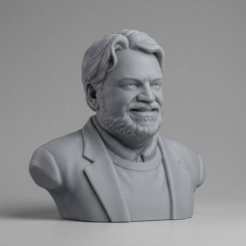 Guillermo del Toro Bust 3D Printable 3D Model