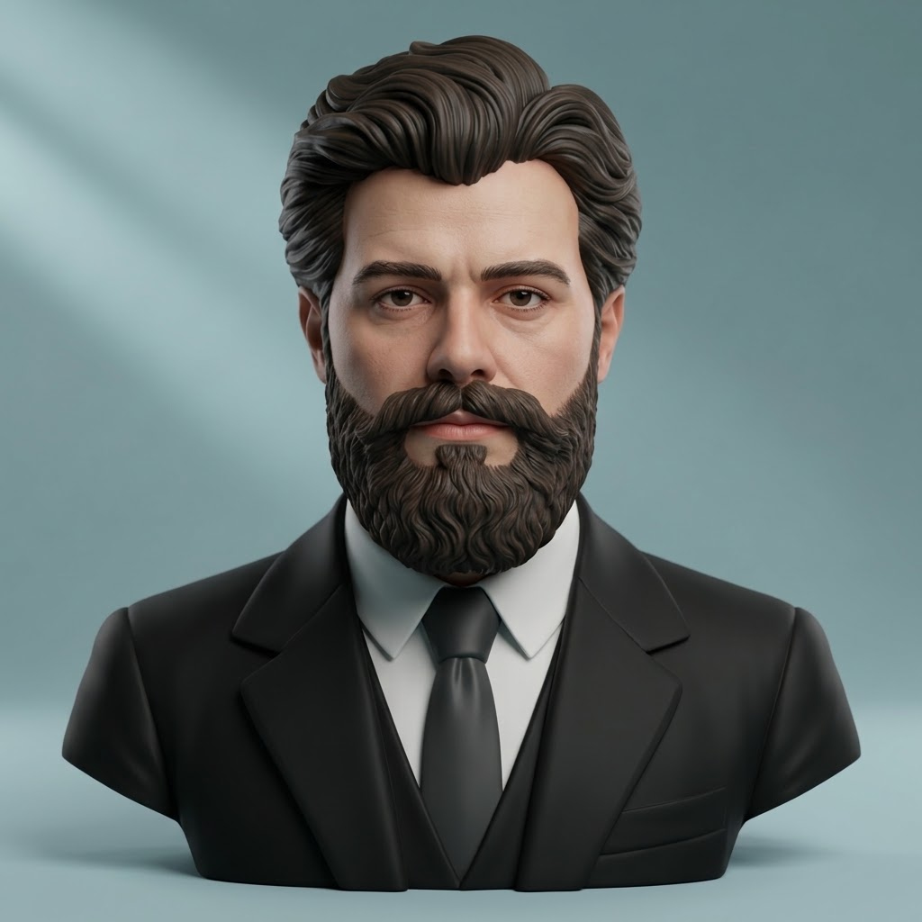 Gustav Mahler 3D Printable Bust 3D Model