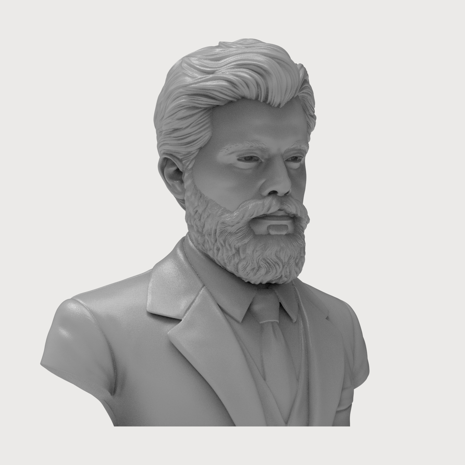 Gustav Mahler 3D Printable Bust 3D Model
