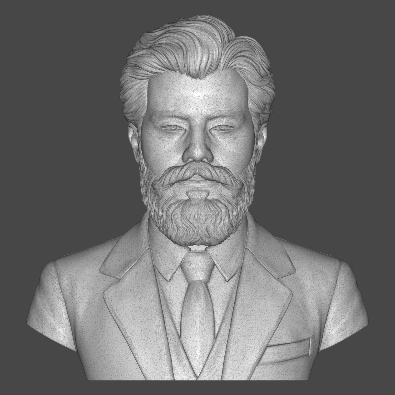 Gustav Mahler 3D Printable Bust 3D Model