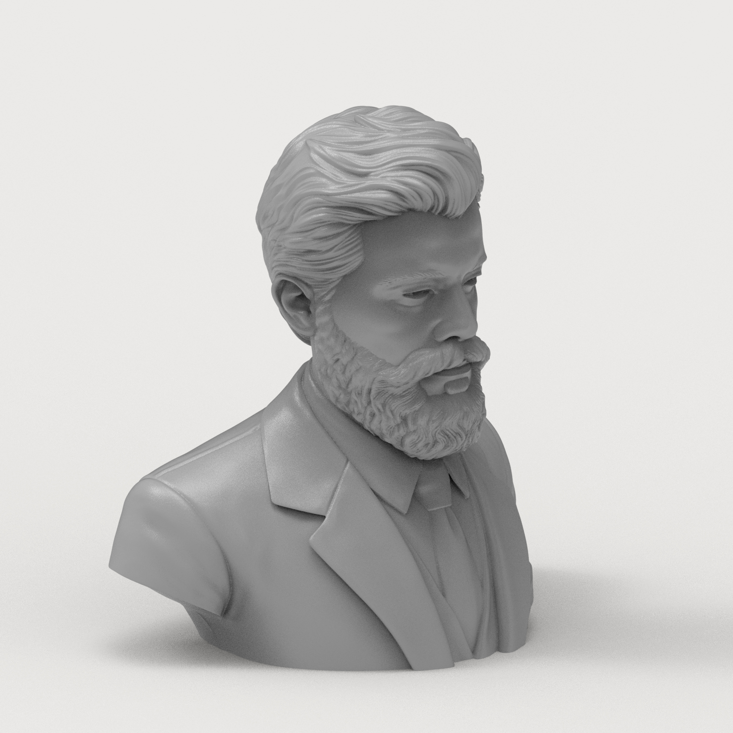 Gustav Mahler 3D Printable Bust 3D Model
