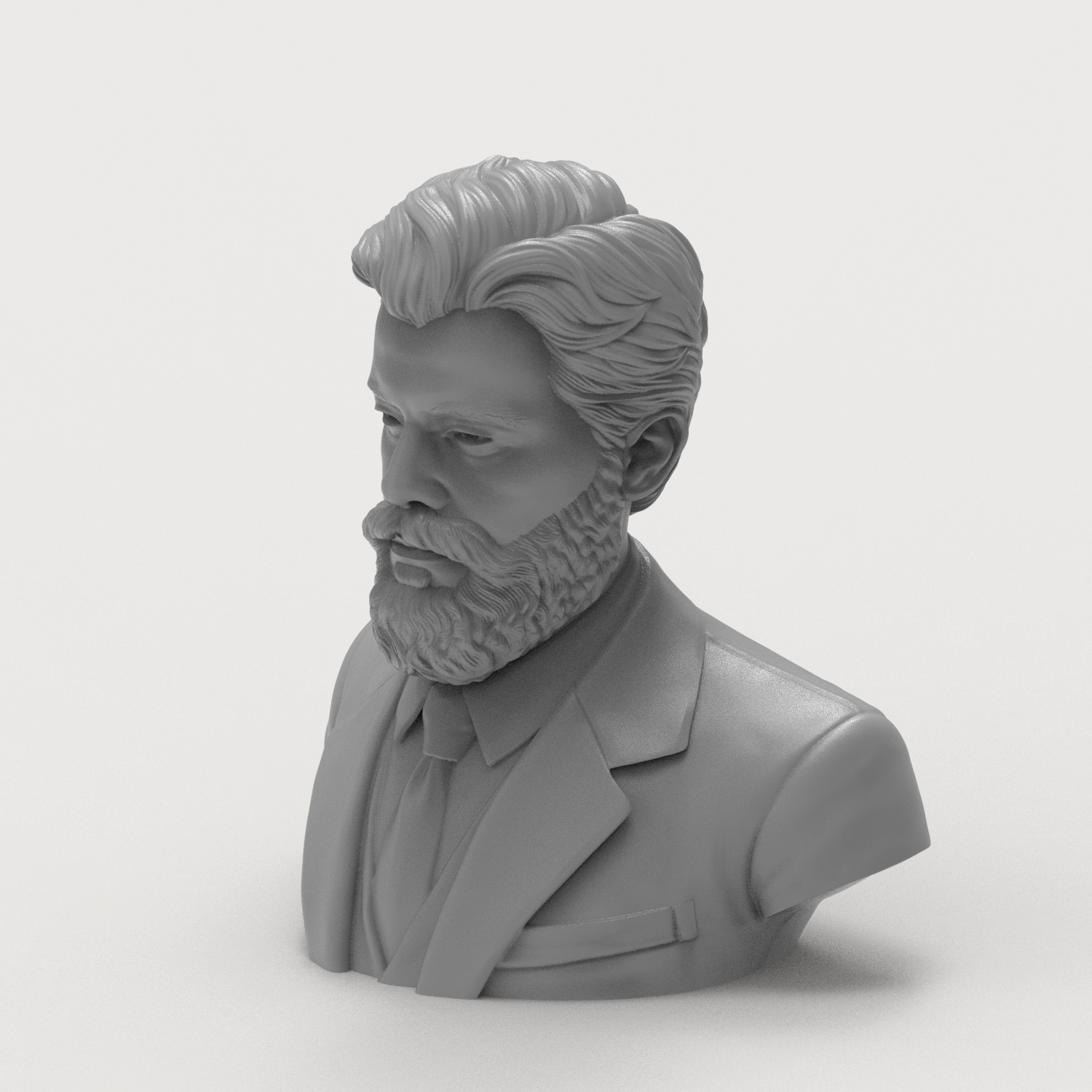 Gustav Mahler 3D Printable Bust 3D Model