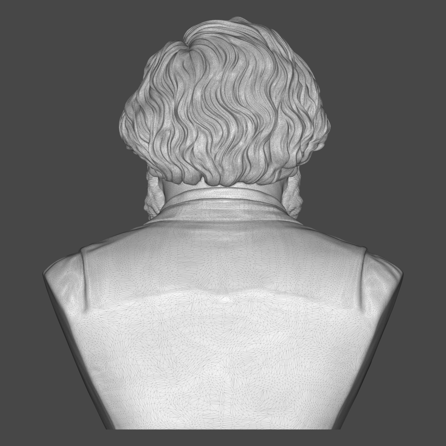 Gustave Courbet 3D Printable Bust 3D Model