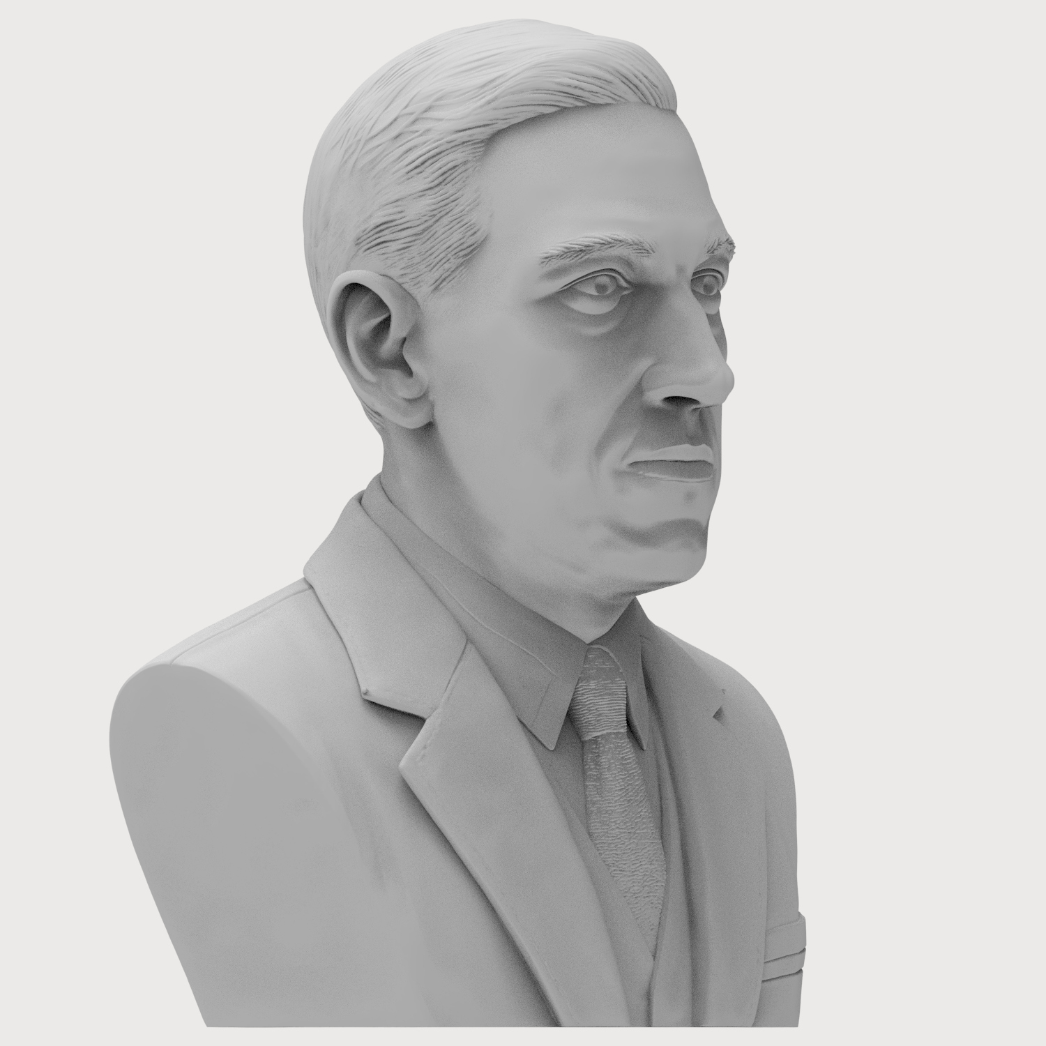H P Lovecraft 3D Printable Bust 3D Model