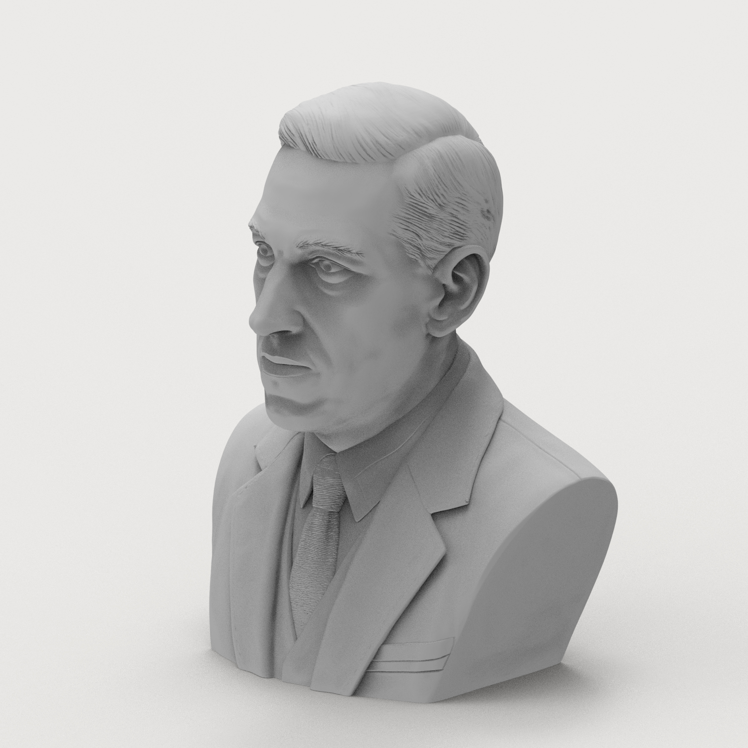 H P Lovecraft 3D Printable Bust 3D Model