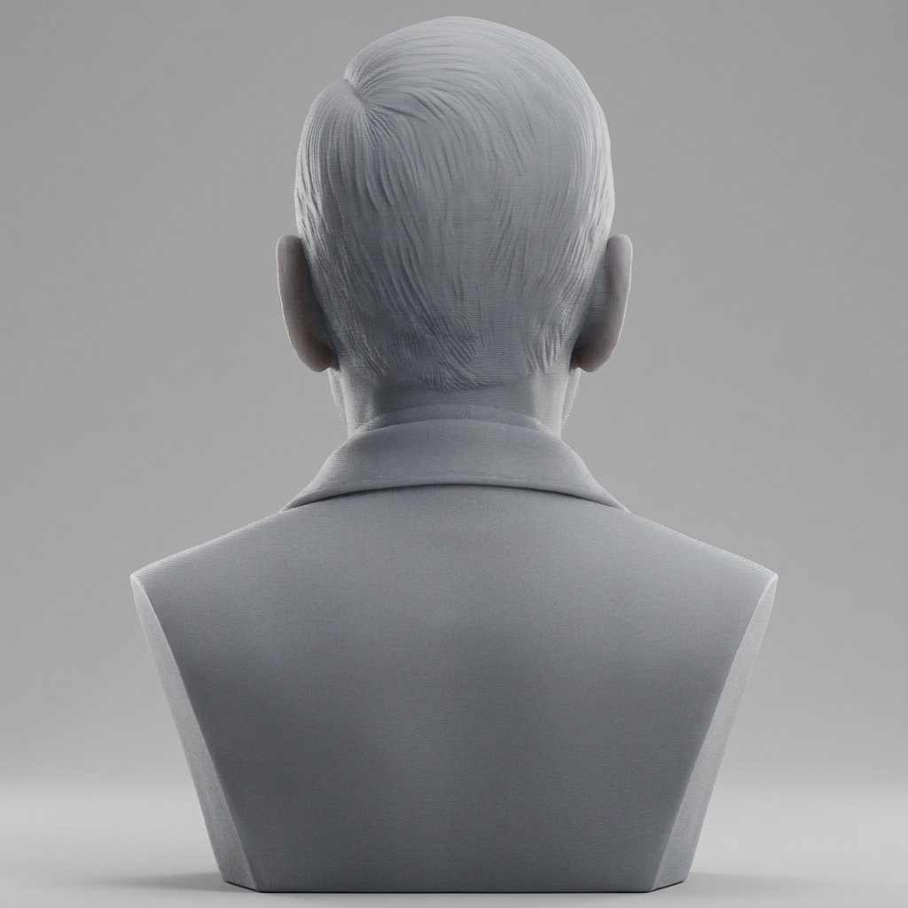 H P Lovecraft 3D Printable Bust 3D Model