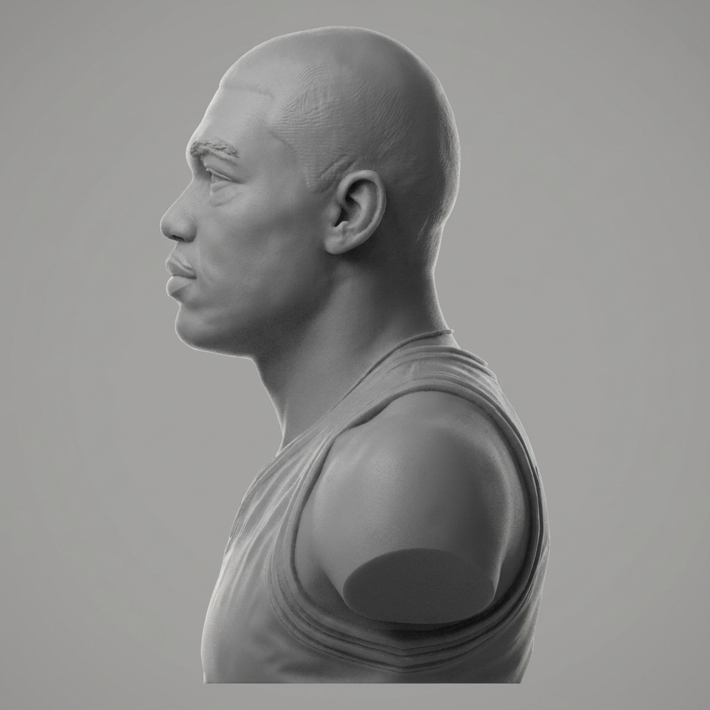 Hakeem Olajuwon 3D Printable Bust 3D Model