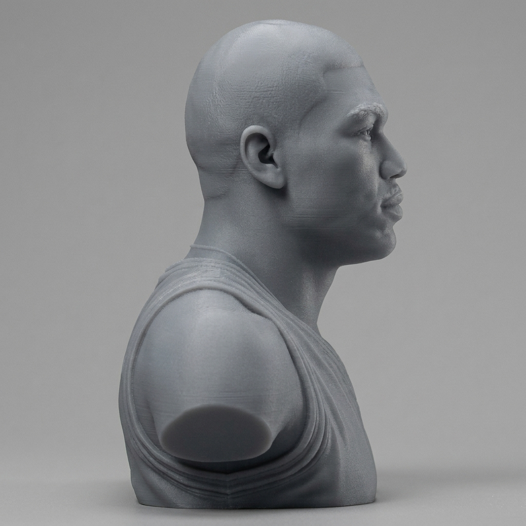 Hakeem Olajuwon 3D Printable Bust 3D Model