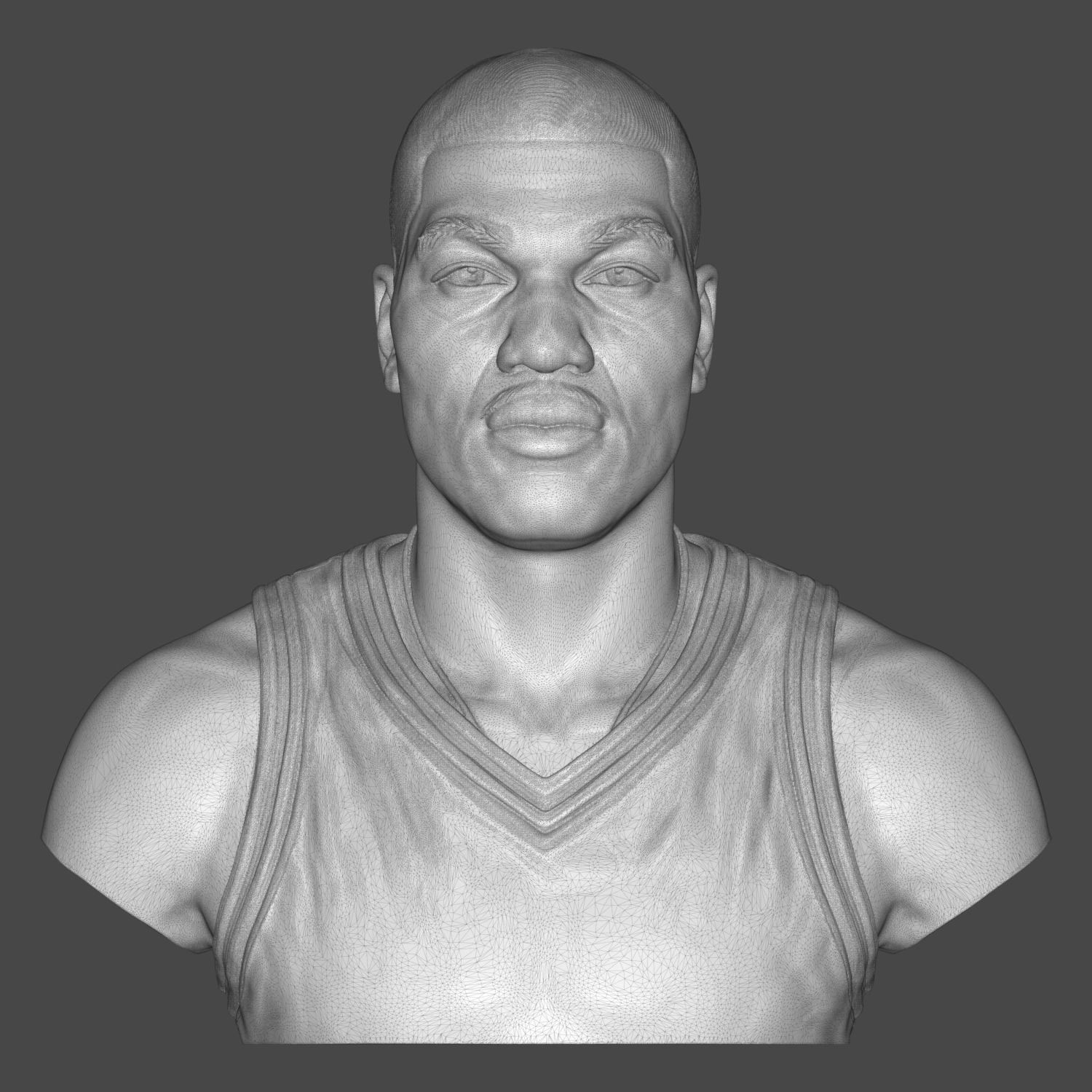 Hakeem Olajuwon 3D Printable Bust 3D Model