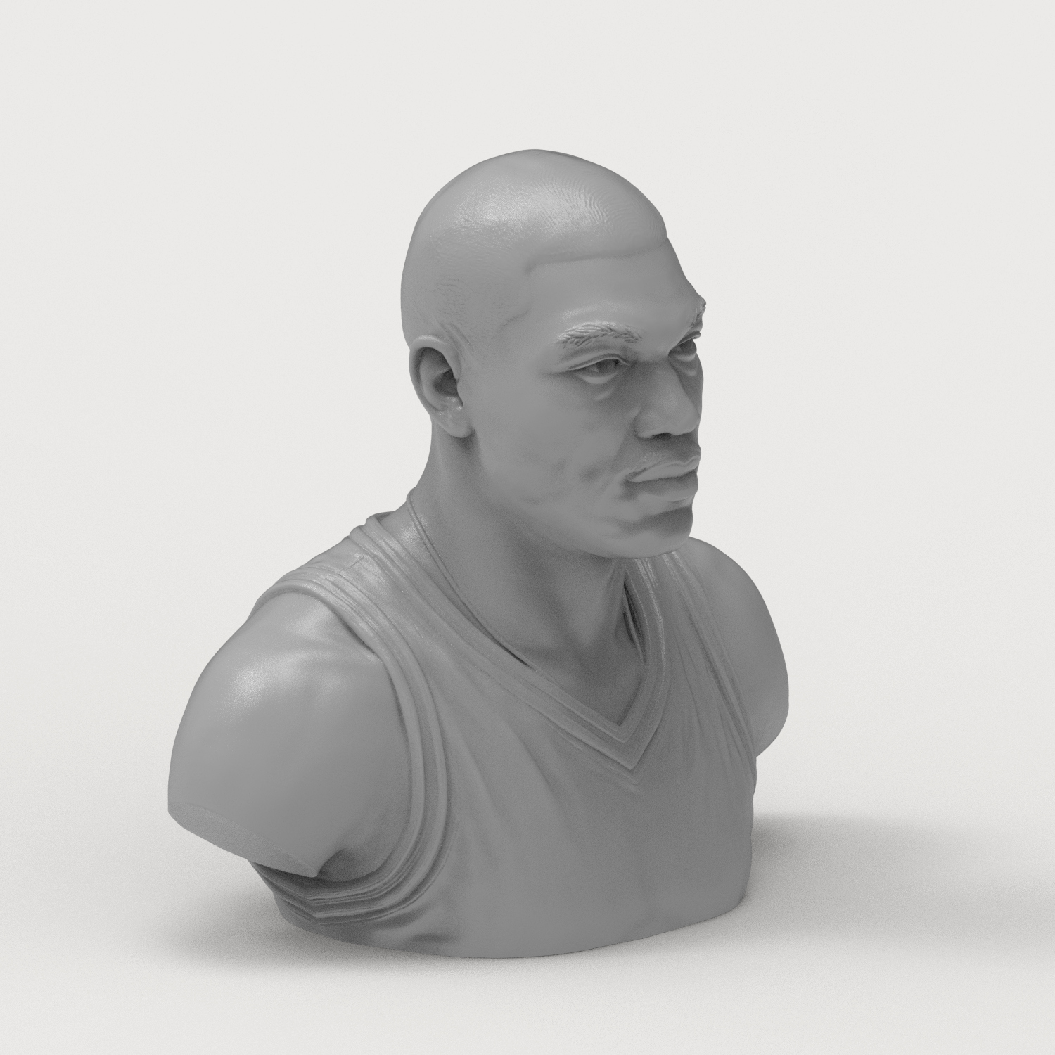 Hakeem Olajuwon 3D Printable Bust 3D Model