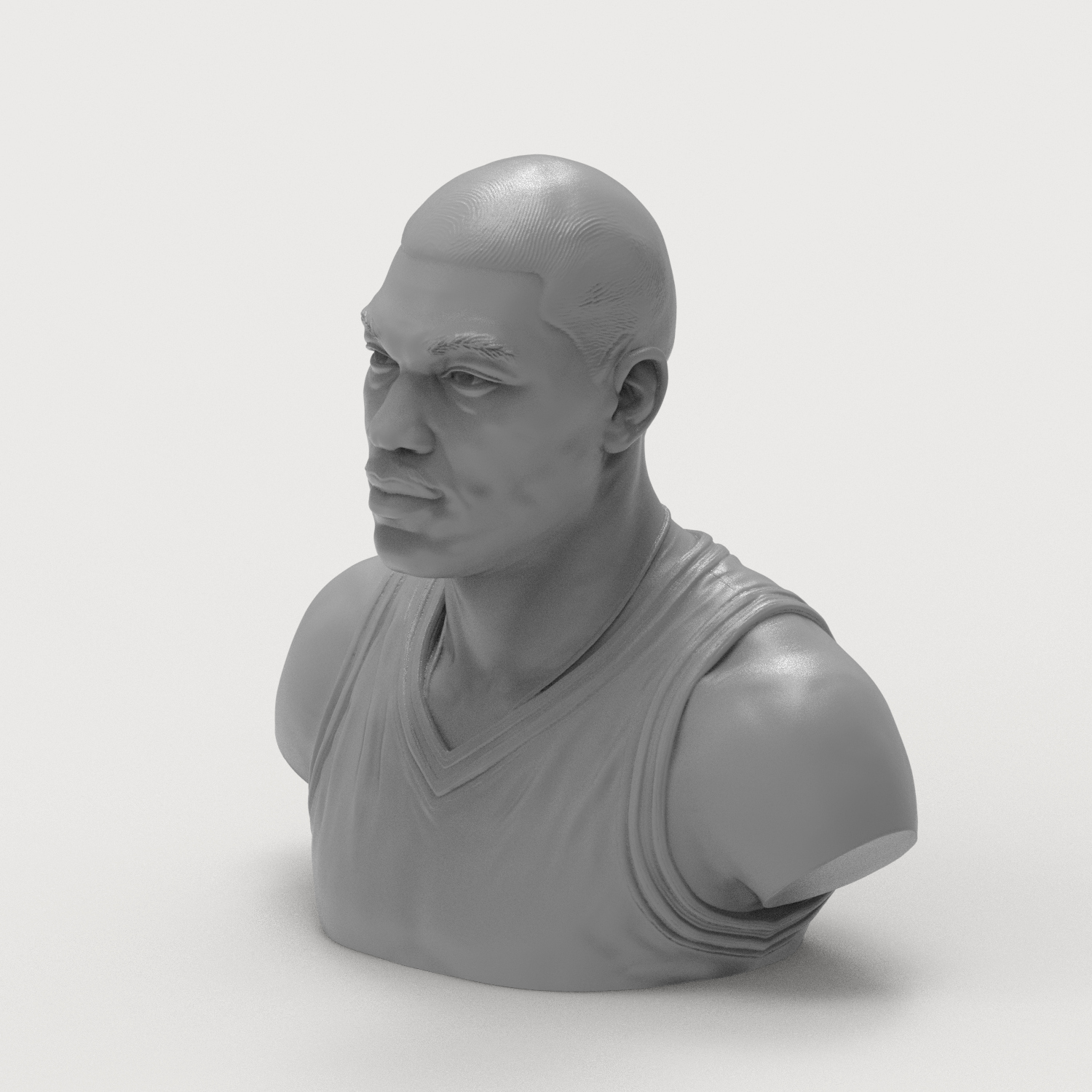 Hakeem Olajuwon 3D Printable Bust 3D Model