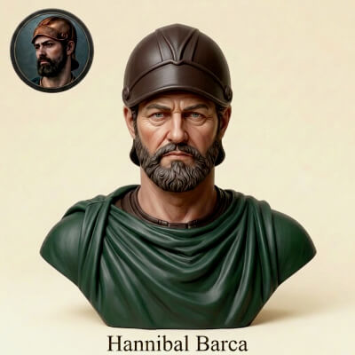 Hannibal Barca 3D Printable Bust