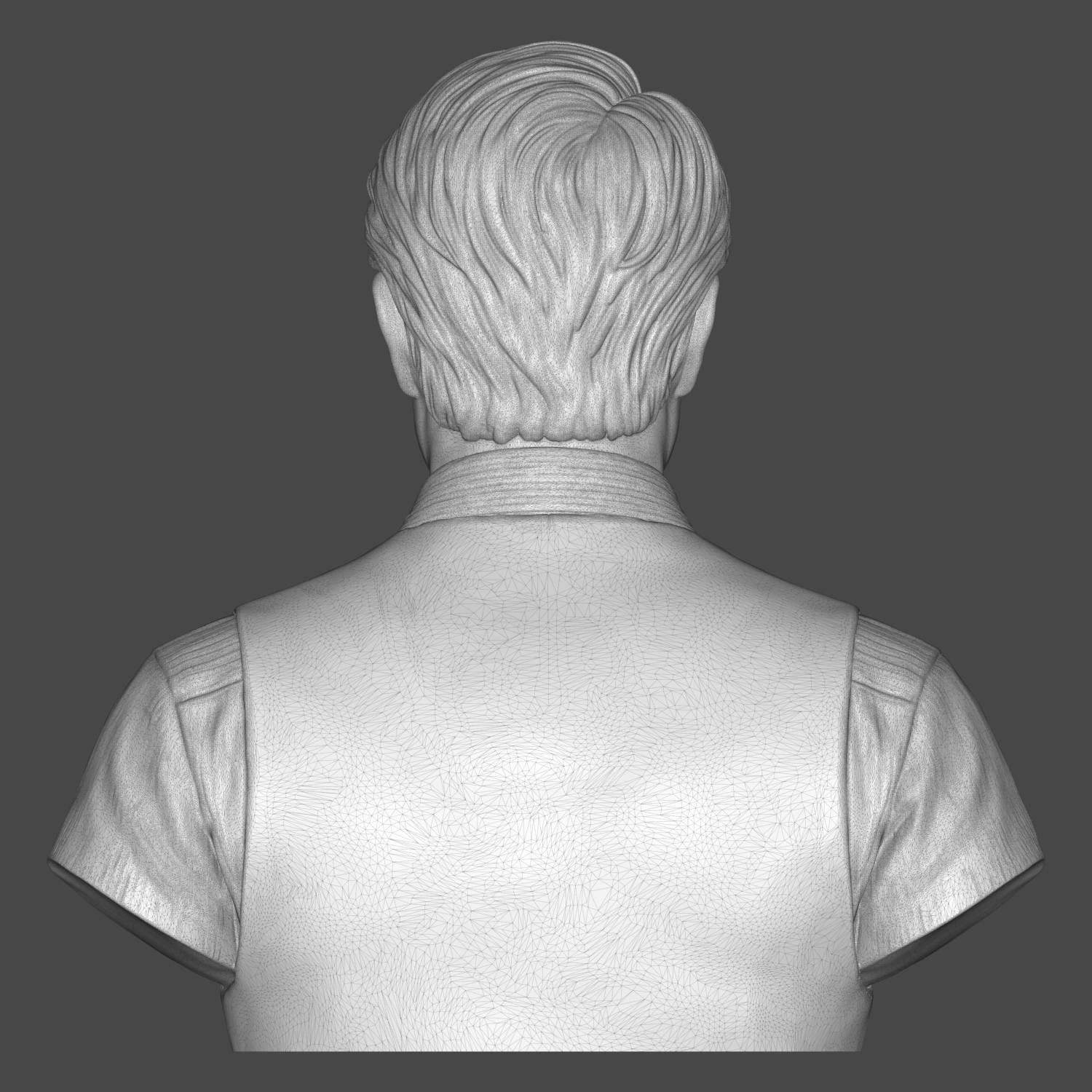 Hannibal Lecter Mads Mikkelsen Vest 3D Printable Bust 3D Model