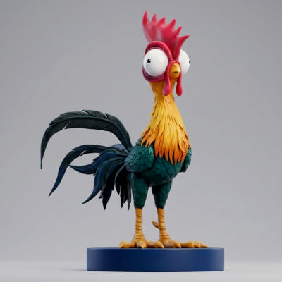 Hei Hei Rooster 3D Printable Figurine
