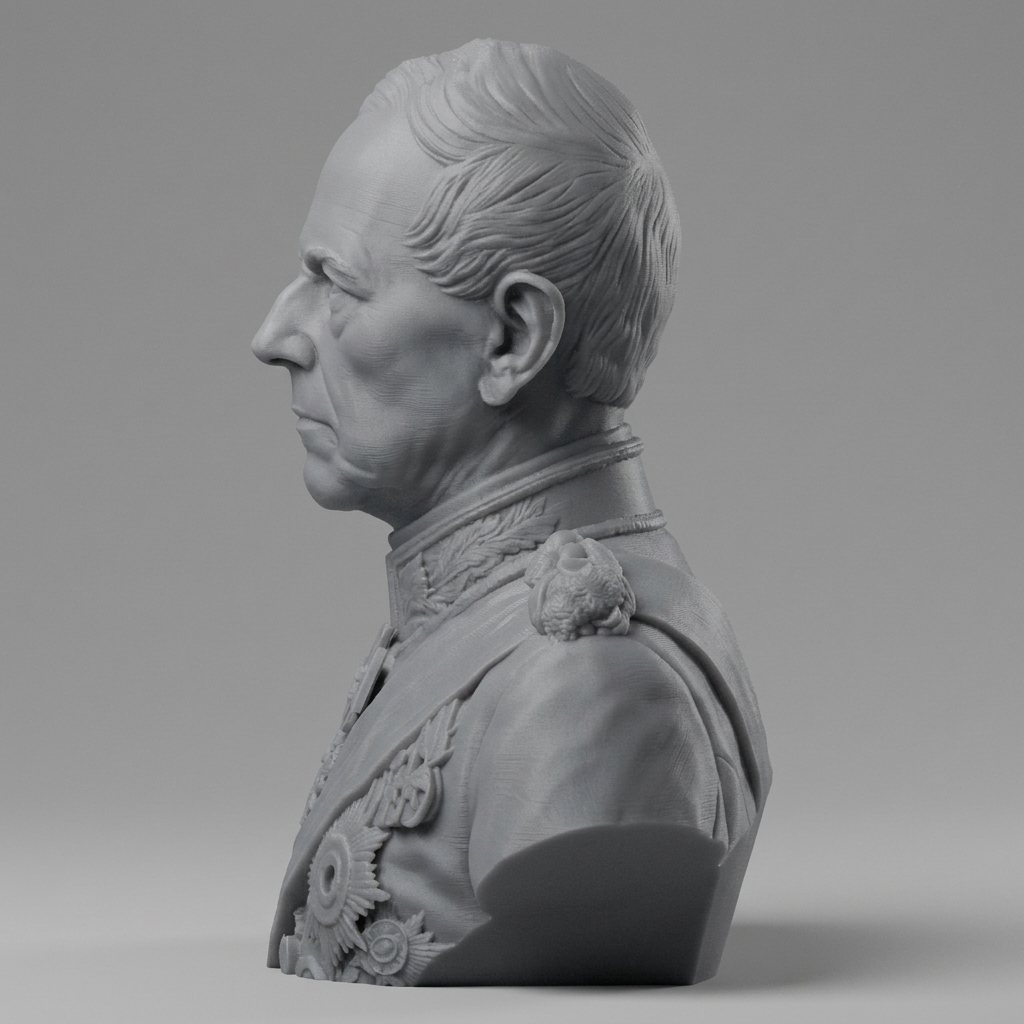 Helmuth von Moltke 3D Printable Bust 3D Model