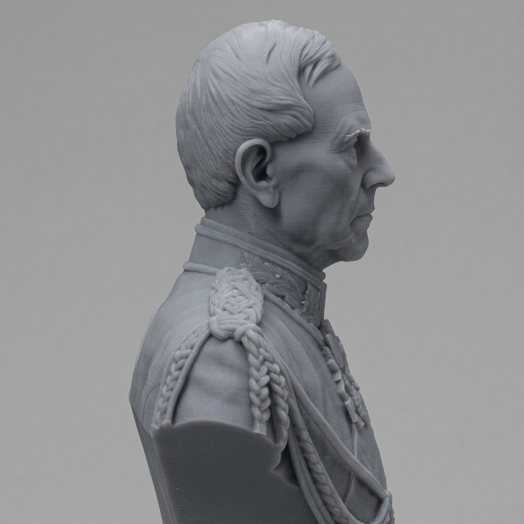 Helmuth von Moltke 3D Printable Bust 3D Model