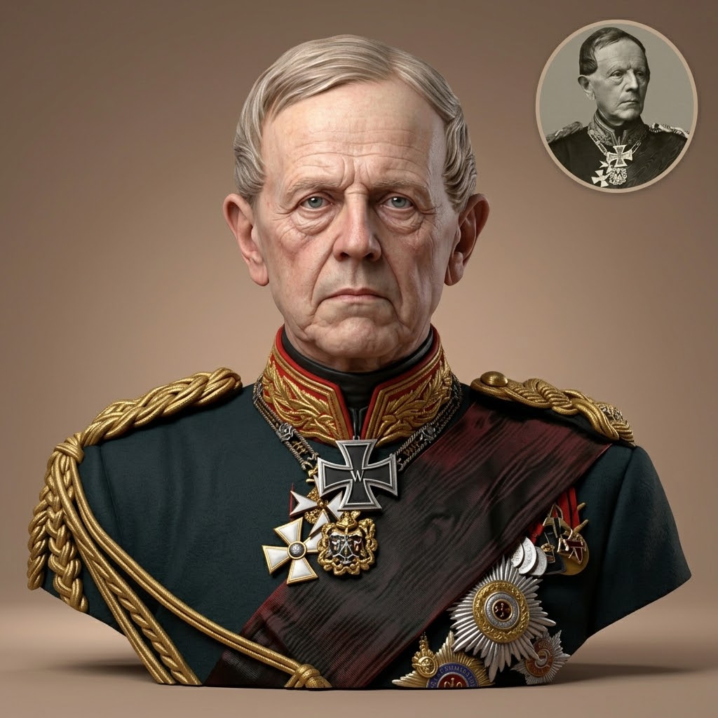 Helmuth von Moltke 3D Printable Bust 3D Model