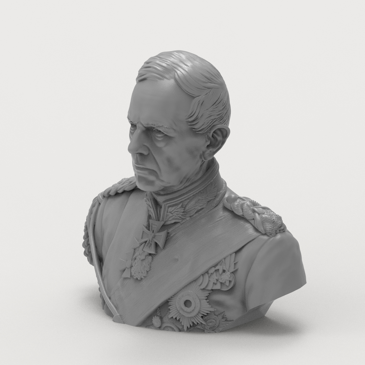 Helmuth von Moltke 3D Printable Bust 3D Model