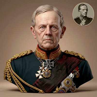 Helmuth von Moltke 3D Printable Bust