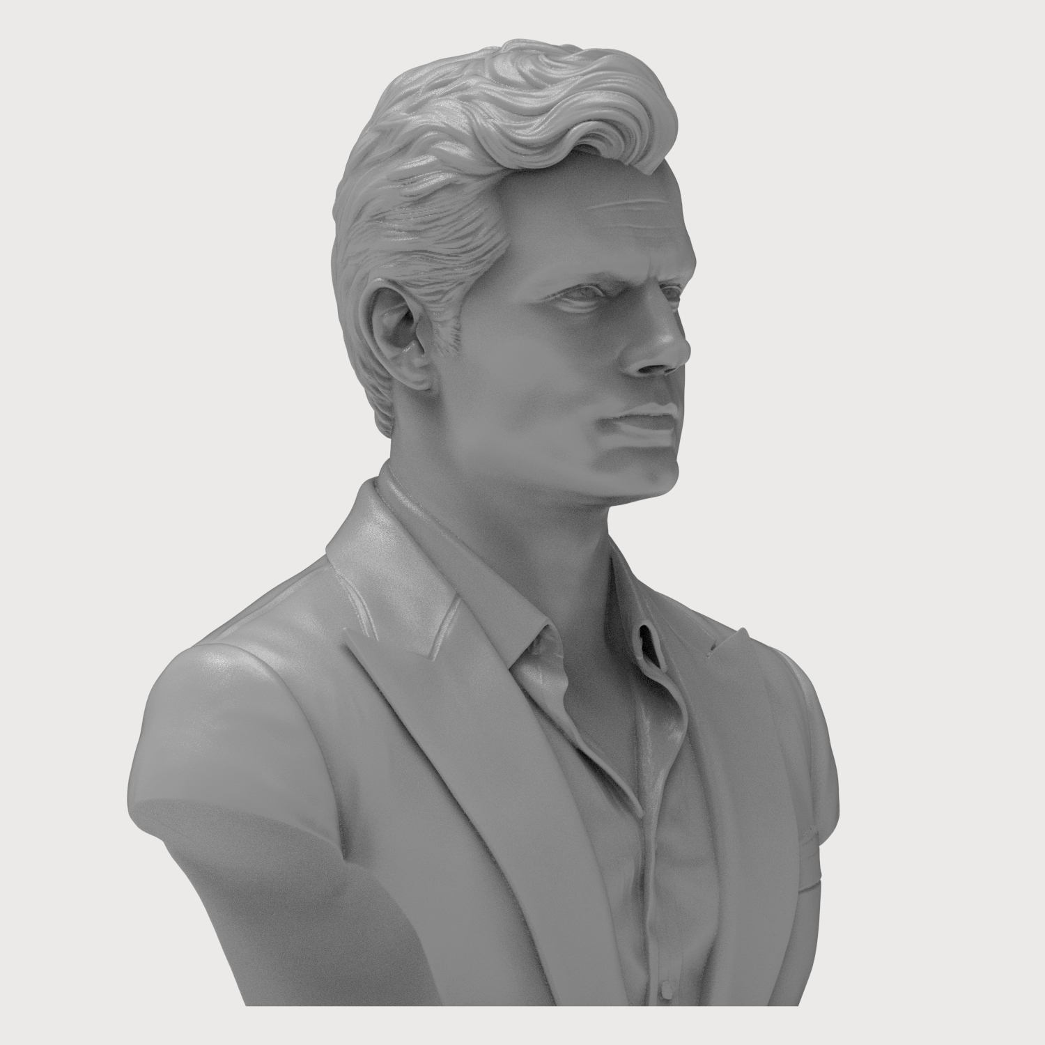 Henry Cavill 3D Printable Bust 3D Model