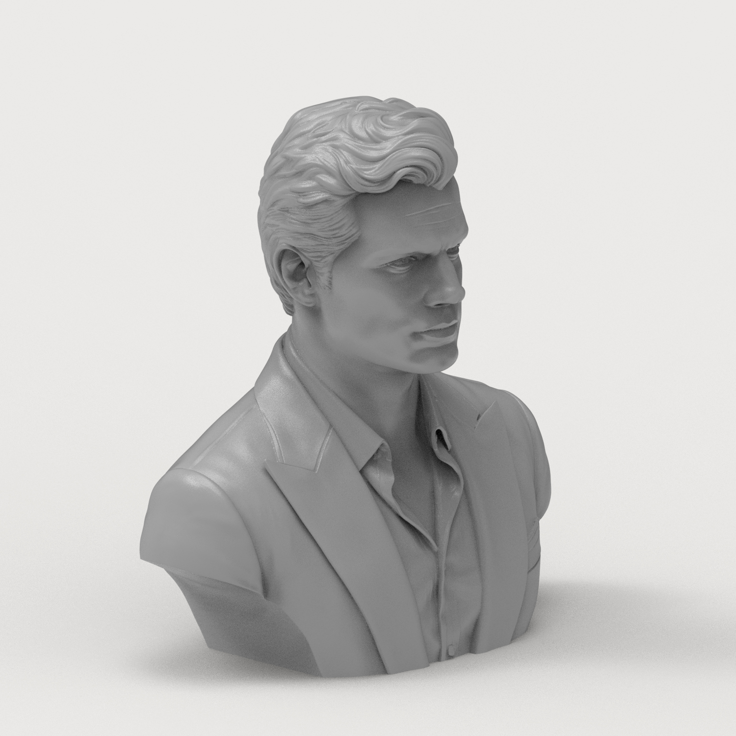 Henry Cavill 3D Printable Bust 3D Model