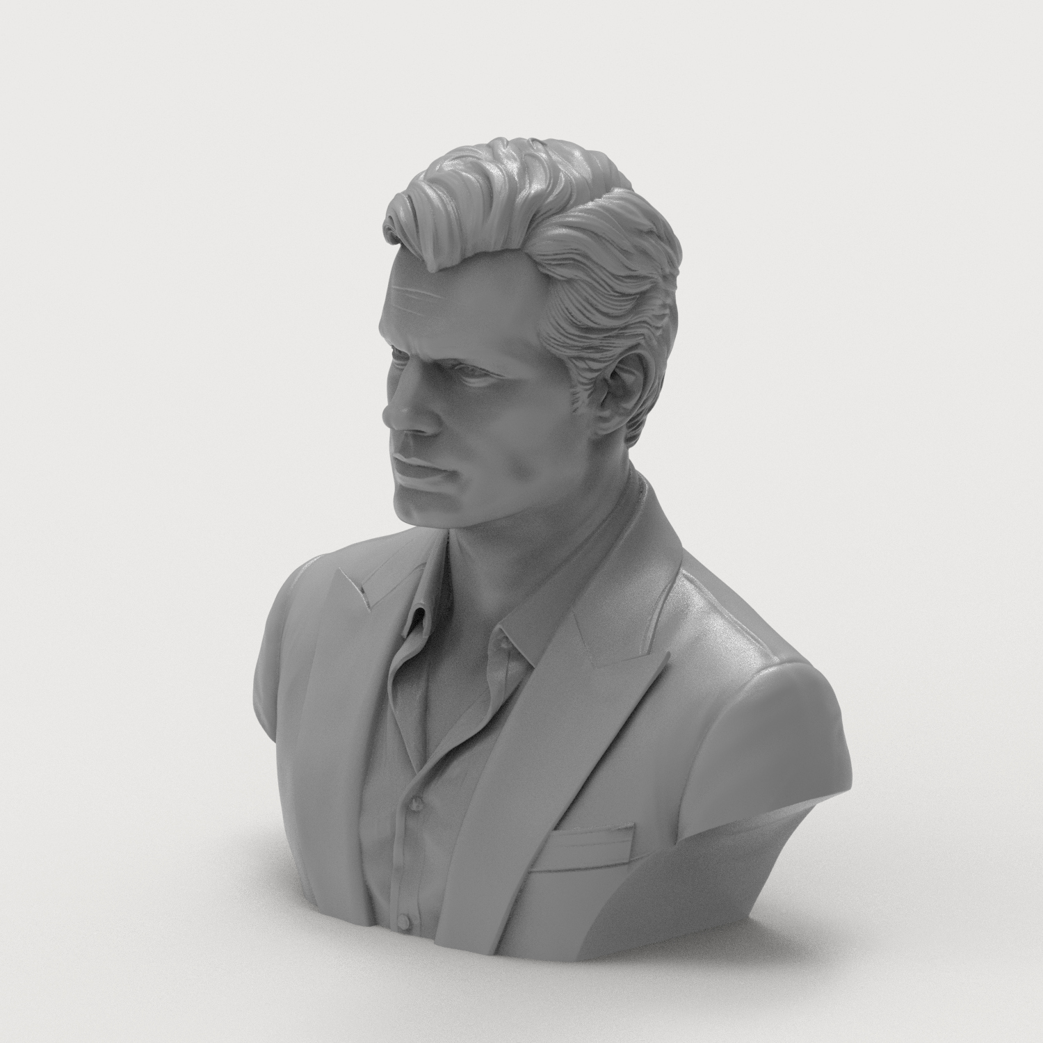 Henry Cavill 3D Printable Bust 3D Model