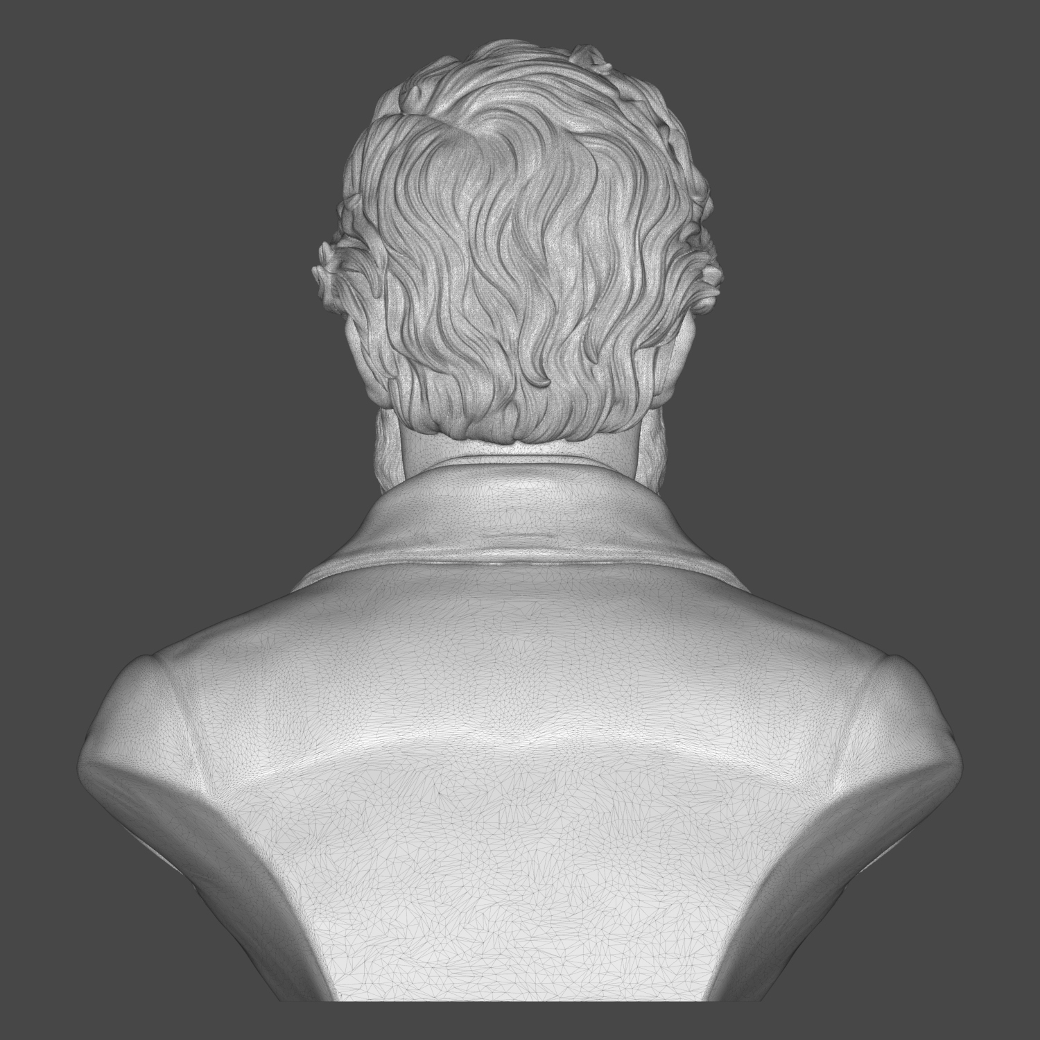 Herman Melville 3D Printable Bust 3D Model