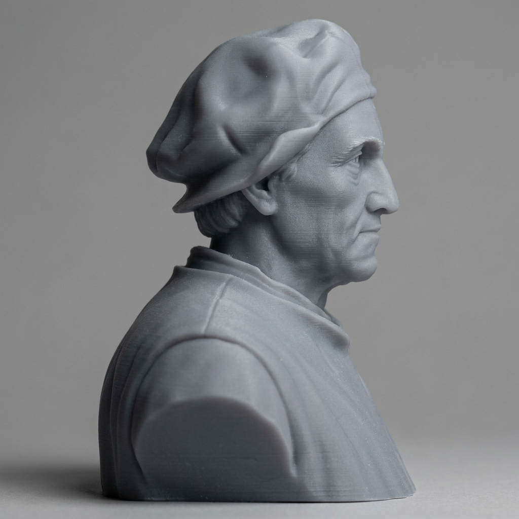 Hieronymus Bosch 3D Printable Bust 3D Model
