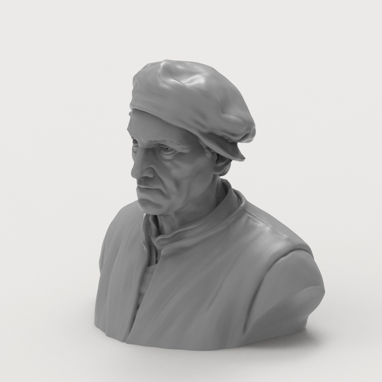 Hieronymus Bosch 3D Printable Bust 3D Model