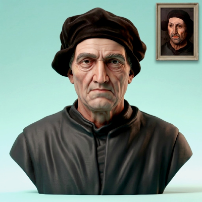 Hieronymus Bosch 3D Printable Bust
