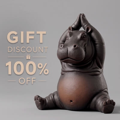 Hippo Figurine 3D Print Model