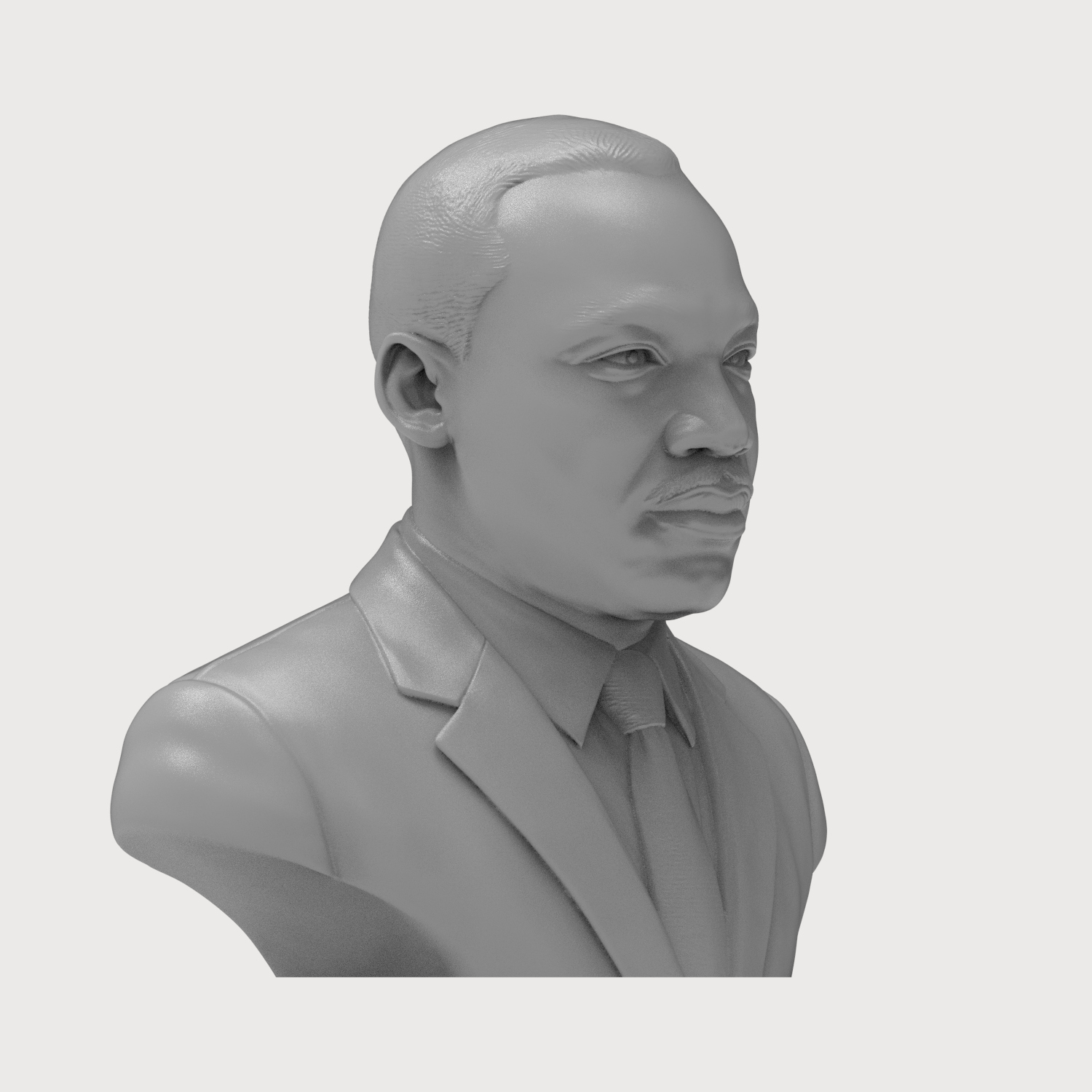 Martin Luther King Jr. Bust 3D Model