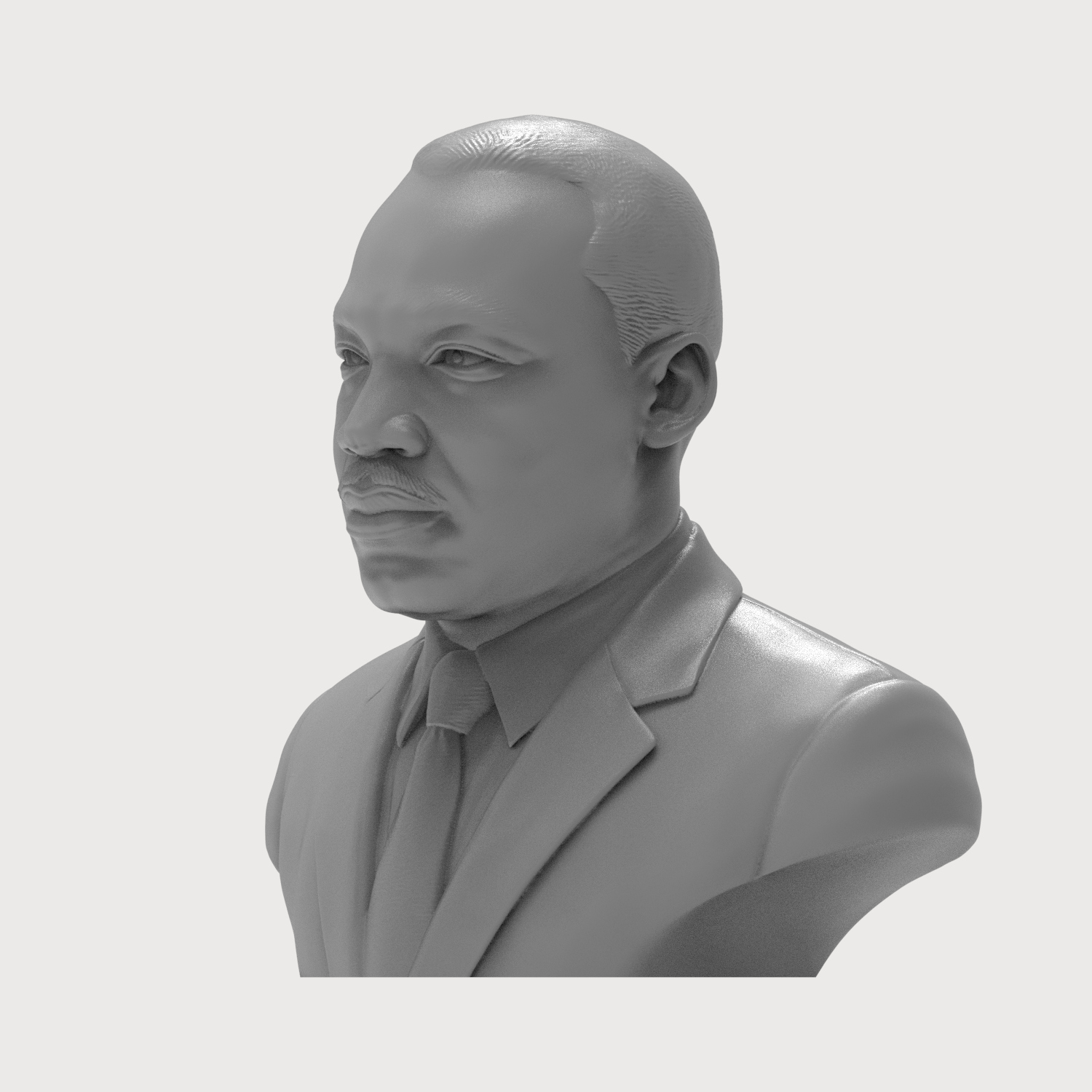 Martin Luther King Jr. Bust 3D Model