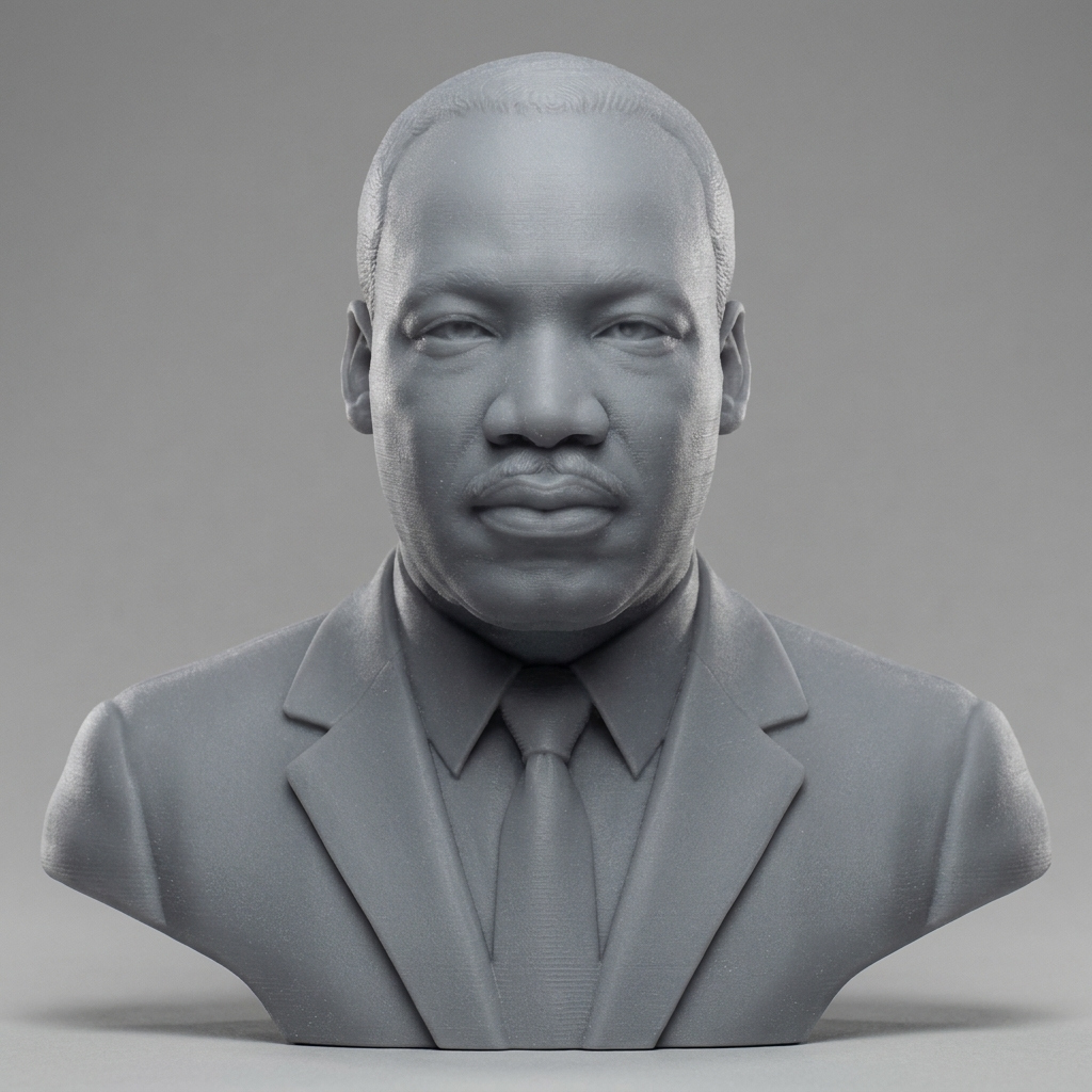 Martin Luther King Jr. Bust 3D Model