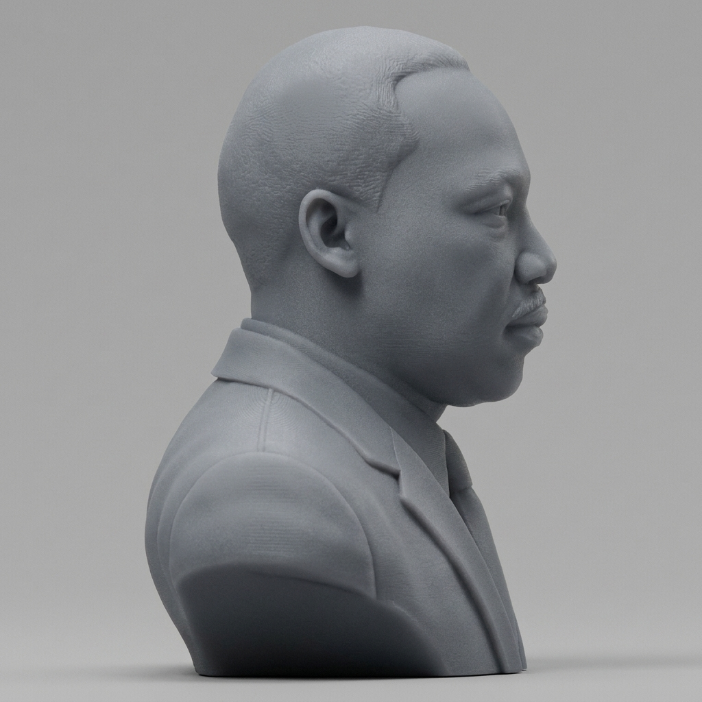 Martin Luther King Jr. Bust 3D Model