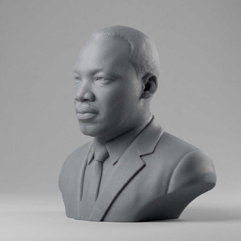 Martin Luther King Jr. Bust 3D Model