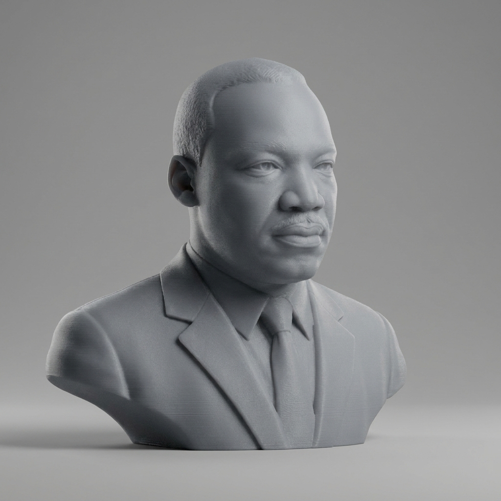 Martin Luther King Jr. Bust 3D Model
