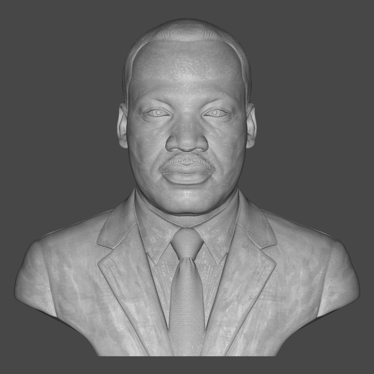 Martin Luther King Jr. Bust 3D Model