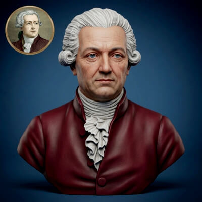 Antoine Lavoisier 3D Printable Bust