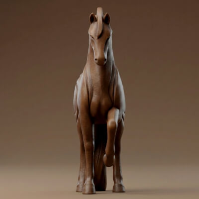 Horse Figurine 3D Print Model